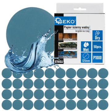 Brusni papir na bazi vode - čičak disk 125 mm P1000 (50/1000)