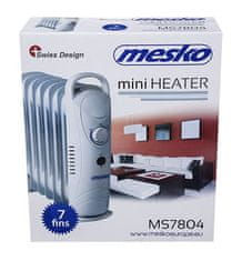 Mesko MESKO MS 7804 uljni radijator, 7 rebara, 700W, bijeli