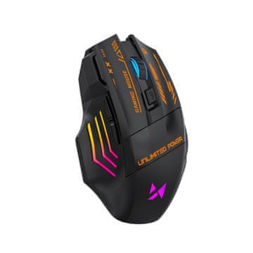 WOZINSKY Wozinsky WMGB-1179 Bežični optički gaming miš, 3200 DPI, punjiva baterija, crni