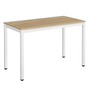BE TESSA stol 120cm x 60cm - hrast / bijele noge