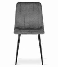 BE Set NP stola 120x80cm Craft Black + 4 sive lava stolice