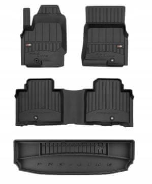 Set 3D gumenih tepiha za Ssangyong Rexton 4 od 2017. - 7 sjedala r/g