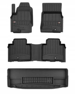 Set 3D gumenih tepiha za Ssangyong Rexton 4 od 2017. do 7 sjedala g.d.