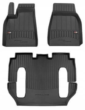 Gumene prostirke i otirači za vrata Tesla X 2015-2021 3D kanali