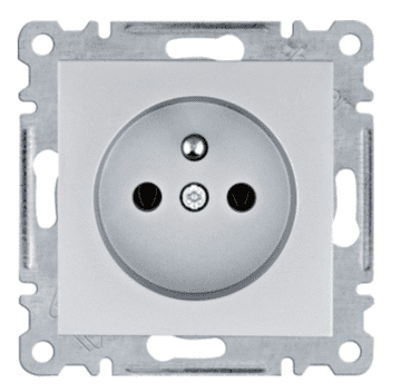 Lumina utičnica s uzemljenjem 16A/250VAC srebrna WL1022