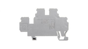 Wago 2-etažni konektor za šinu 2,5 mm2 L/L sivi 870-501