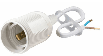 Pawbol E27 grlo za bijelu žarulju s kabelom od 190 mm D.3006MA