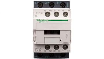Schneider TeSys Deca Power kontaktor 18A 3P 24V DC 1NO 1NC LC1D18BL