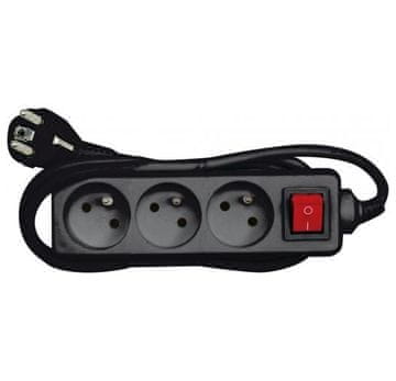 TOYA Vorel produžni kabel crni OFF.U.3g*1.5m /kućni