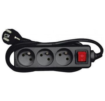 TOYA Vorel produžni kabel crni OFF.U.3g*5m /kućni