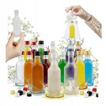 BE 50x 50ml kutna boca za vjenčanje poklon za goste liker vino