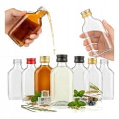 BE 50x staklenih boca od 100 ml, termosica + čep za liker, vjenčani poklon