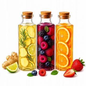 BE Staklena boca Milano 350ml, karafa za vodu, sok, alkohol, likere, maslinovo ulje, vino
