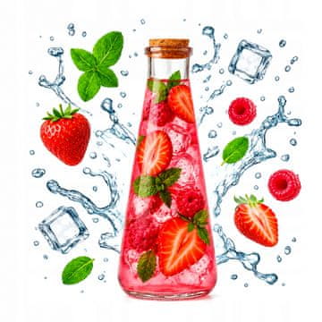 BE Staklena boca London 350ml karafa za vodu, sok, alkohol, likere, maslinovo ulje, vino