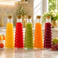 BE 5x Verona Carafe 380ml boce za vodu, sok, alkohol, likere, ulje, vino