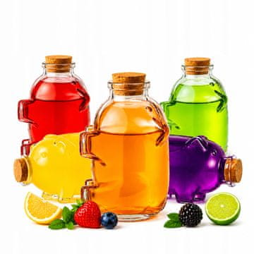BE 5x George Pig staklenih boca 350ml boca za alkohol i liker poklon