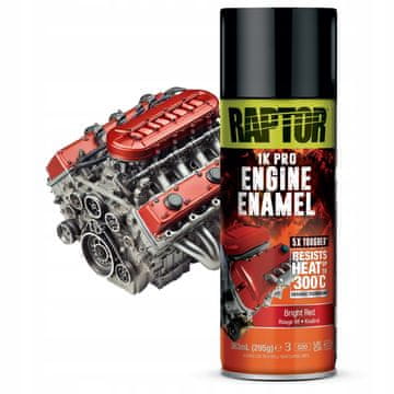 Raptor visokotemperaturna boja u spreju crvena 300°C ZA motore
