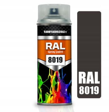 Akrilni lak u spreju RAL 8019 sivo smeđa sjajna 400ml