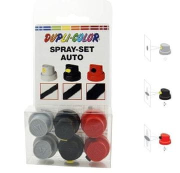 DUPLI COLOR - Set od 6 mlaznica za prskanje | 3 efekta prskanja