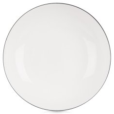 Artemis Duboki tanjur za večeru, veliki, za juhu, porculanski, bijeli, 20 cm, 600 ml