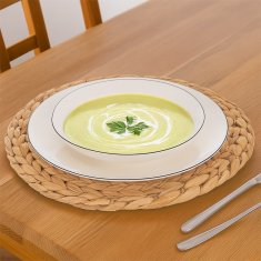Artemis Duboki tanjur za večeru, veliki, za juhu, porculanski, bijeli, 20 cm, 600 ml