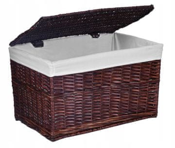 Gockowiak Pleteni kovčeg 65L 56x34x34 cm smeđi