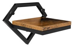 IN Crni metalni zidni stalak za cvijeće Doron Rustic loft