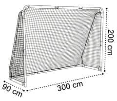 BOO Nogometni gol 300 x 200 cm galma crni