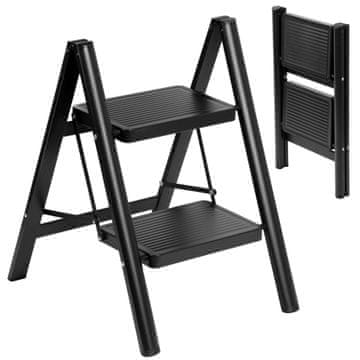 Gockowiak Easystep metalne sklopive ljestve s 2 stepenice