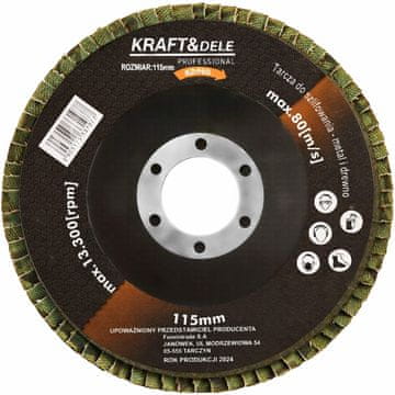 Kraft&Dele Lamelni disk P40 115 mm KD960