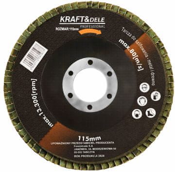 Kraft&Dele Lamelni disk P80 115 mm KD962