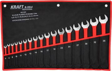 Kraft&Dele 17-dijelni CRV kombinirani ključevi 6-36 mm KD11051