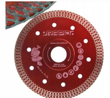 Dijamantni disk 125x1,0x22,2 MM brzi tihi rez CRVENI /sivi blister/