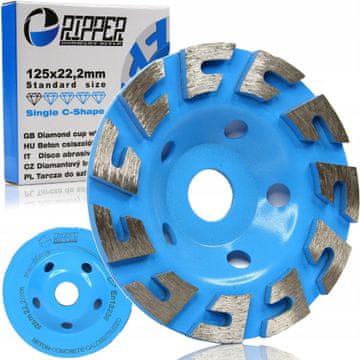 Brusni disk za riper betona 125 mm jedan - C