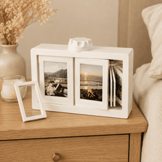 HOME & MARKER® Rotirajući okvir za fotografije do 24 fotografije, kompatibilan s Polaroid i Instax formatom 6 x 8 cm | ROTAPIX