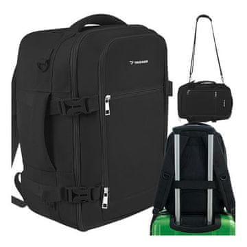 Northix Putni ruksak 40x25x20cm, 20L, crni, 2-u-1 torba