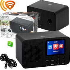 Adler WIFI internetski radio LCD 2,4″ 25.000 BT radio postaja i alarm