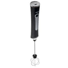 Adler 2u1 bežična pjenilica za mlijeko i tekućinu s baterijom 1200 mAh, USB, crna