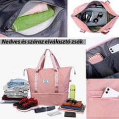 Dollcini Putna torba od poliestera crna vodootporna