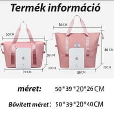 Dollcini Putna torba od poliestera crna vodootporna