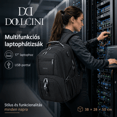 Dollcini Planinarski ruksak od najlona crna vodootporan s USB priključkom