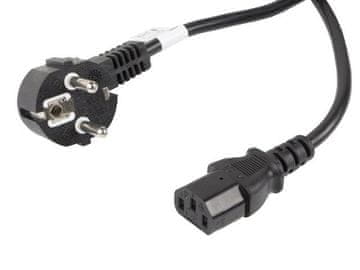 Lanberg Kabel za napajanje Lanberg CEE 7/7 -> IEC 320 C13 10m VDE crni