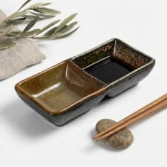 Zdjela za umake, posuda za sushi, pravokutna keramička posuda za umak 2x 50ml