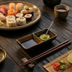 Zdjela za umake, posuda za sushi, pravokutna keramička posuda za umak 2x 50ml