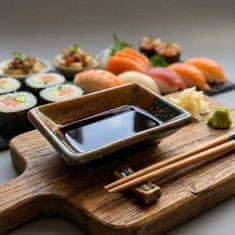 Zdjela za umake, umak za sushi, pravokutna keramička, 30 ml