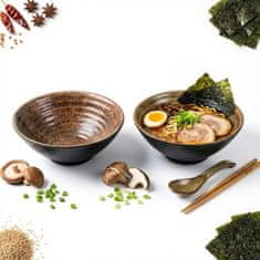 Zdjela, tanjur, duboki set za večeru, 2 komada, 1L, za ramen rezance, juhu, Ø20.7