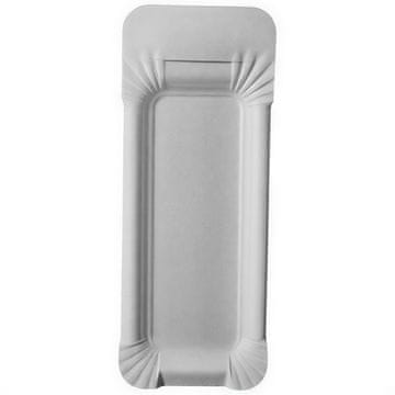 Papstar Bijeli pladanj za papir s ručkom 18+3 x 8 cm 25 kom.