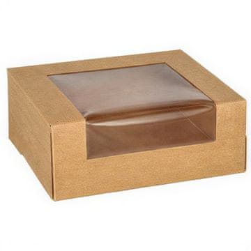 Papstar Kutija za sushi s prozorčićem 12 x 10 x 4,5 cm 25 kom.