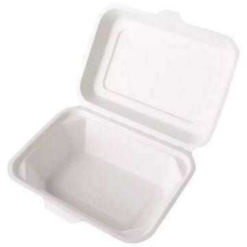 Kutija za jelovnik od šećerne trske, nepodijeljena, 600 ml, 18 x 13,5 x 7 cm, 50 kom.