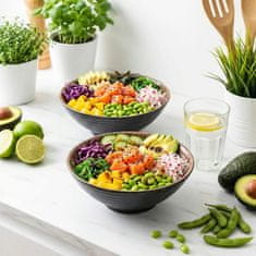 Zdjela, tanjur, duboki set za večeru, 2 komada, 1L, za ramen rezance, juhu, Ø20.7